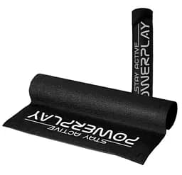 Коврик для йоги и фитнеса PowerPlay 4010 Коврик для йоги ПВХ Чорний (173x61x0,6) (PP_4010_Black_(173*0,6))