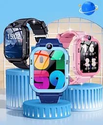 Дитячий смарт-годинник Y76, 4G GPS Wi-Fi SIM камера SOS IP67 синій - мініатюра 12