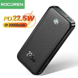 Павербанк - портативний акумулятор Rocoren Haoyue Pro 20000mAh 22.5W чорний - мініатюра 3
