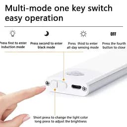 Сенсорний світильник LED з датчиком руху MZ-L1803 (35*11,5*200mm) White - мініатюра 7