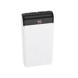 Зовнішній акумулятор Hoco J59A найдешевший на 20000 мА·год з екраном білий