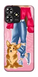 Чохол Demsky Girl and corgi для ZTE Blade A73 4G