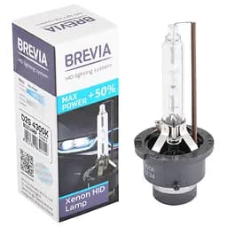 Ксеноновая лампа Brevia D2S +50%, 4300K, 85V, 35W PK32d-2, 1шт(85214MP)