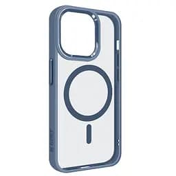 Чехол для Apple iPhone 14 Pro, Unit MagSafe, голубой, прозрачный, магсейф, противоударный, магнитный, панель-накладка с поддержкой MagSafe, с поддержкой беспроводной зарядки, TPU+PC, защита всего корпуса, ударостойкий, ArmorStandart (ARM75209)