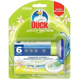 Диски чистоти для унітаза Duck Туалетне Каченя Цитрусовий бриз