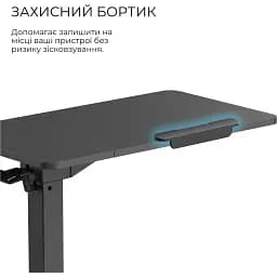 Приставний комп'ютерний стіл OfficePro ODM320B Black [148335] - мініатюра 6