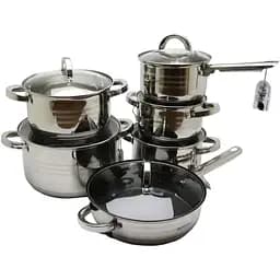 Набір каструль з кришками та сковородою Bohmann BH-1232, 12 предметів