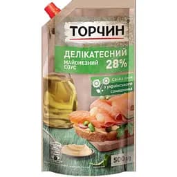 Майонезний соус Торчин Делікатесний 28% 500 г