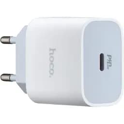 Мережевий зарядний пристрій Hoco C76A Plus Speed source PD20W charger (EU) Білий
