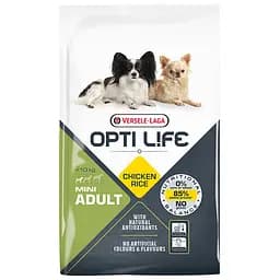 сухий корм для дорослих собак малих порід Versele-Laga Opti Life Adult Mini з куркою 7.5 кг (5410340311462)