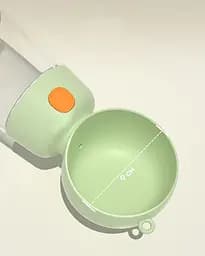 Пляшка-поїлка для тварин Semi Pets Feeder 400 мл + 185 мл 2 відділення, Orange - мініатюра 5