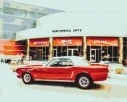 Картина за номерами на підрамнику Brushme Ретро на вулицях міста