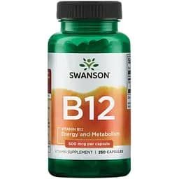 Вітамін В12 Swanson Vitamin B12 500 мкг 250 капсул