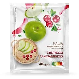 Каша вівсяна Премія з яблуком та журавлиною 40 г