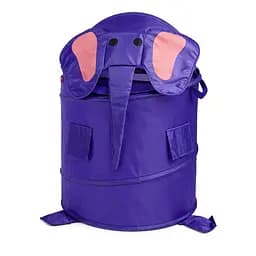 Кошик для іграшок Слоник M 1039Violet діаметр 37 см, висота 47/57 см, з кришкою