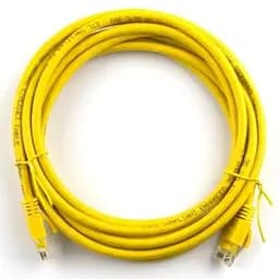 Патч-корд Ritar 10 м, RJ-45, Cat.5e, CU, мідь, жовтий (03008)