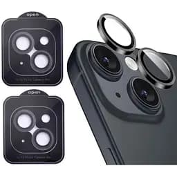 Захисне скло на камеру DK для Apple iPhone 15 Plus Lens Metal Ring Eagle Eye 015735 black 2 шт.