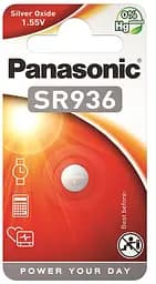 Батарейка Panasonic SR-936EL/1B срібло-цинкова SR936 (394 V394 D394) блістер 1 шт.