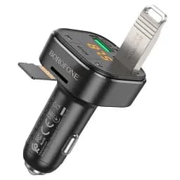 АЗП з FM-мод BOROFONE BC43 Flash Black 6974443387223 - мініатюра 5
