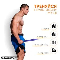 Гумова петля EasyFit 50-110 кг Синя - мініатюра 3
