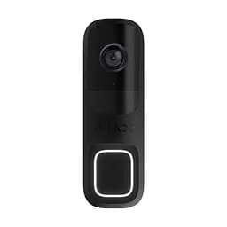 Відеодзвінок з WiFi 4Mp Ajax DoorBell Black із вбудованим штучним інтелектом та ІЧ датчиком руху (26-00556)