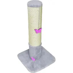 Когтеточка для кошек Lucky Pet Столбик круглый 38х38х73 см серая