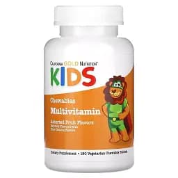 Мультивітаміни для дітей California Gold Nutrition Chewable Multi-Vitamin For Children 180 жувальних таблеток