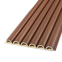 Рейка декоративна Sticker Wall WPC кругла стінова 3000х152х15мм Каштан SW-00001872