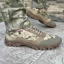 Кросівки чоловічі тактичні ЗСУ Піксель Kros Pixel 102132 6655 40 р 26,5 см хакі