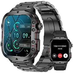 Розумний смарт-годинник Lige Smart Expert Nano Steel 2 ремінця Чорний