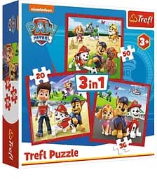 Пазлы 3в1 "Развлекаемся вместе. Весёлая команда" 34867 Trefl, в коробке (5900511348675)