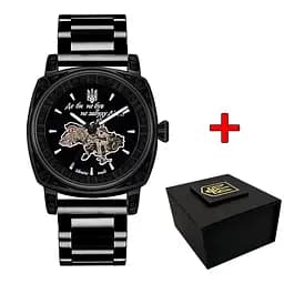 Чоловічий наручний годинник 021 Де б не був All Black Steel Awarder acs0031977