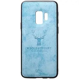 Чохол-накладка Toto Deer Shell With Leather Effect Case Samsung Galaxy S9 Blue