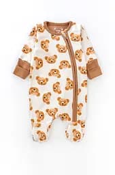 Комбінезон для немовлят на блискавці з начосом Cute Bears