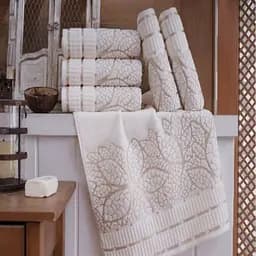 Набір рушників Soho Foliage Ivory 70х140 см 2 шт. (70*140 Foliage Iv 2 шт) - мініатюра 2