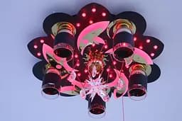 Люстра космос на 6 лампочек с подсветкой Valeso V 70118-5+1-500