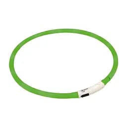 Нашийник світящийся Croci LED для собак USB силікон салатовий 70 см
