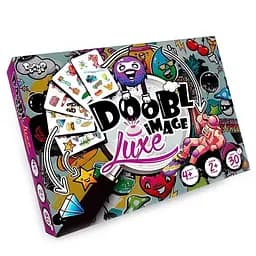 Настільна карткова гра "Doobl Image Luxe" Danko Toys DBI-03-01 дзвіночок, 56 карт
