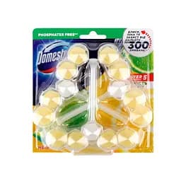 Блок для унітазу Доместос Domestos Тріо Свіжість лайма 55 г MD