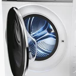 Haier Пральна машина фронтальна, 9кг, 1400, A+++, 52см, дисплей, пара, інвертор, люк чорний, білий - мініатюра 9