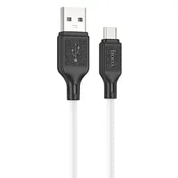 Кабель Hoco X90 Cool silicone USB to MicroUSB (1 м) Белый