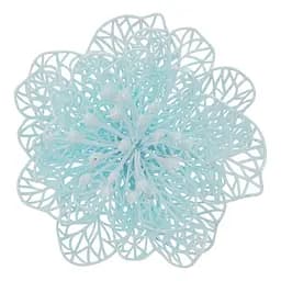 Ялинкова іграшка MIS LT Квітка новорічна мала 11х11х5 см блакитний