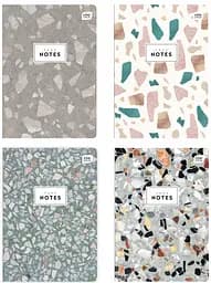 Тетрадь Interdruk Terazzo 2 клетка A5 60 листов 4 шт. (298973-4)