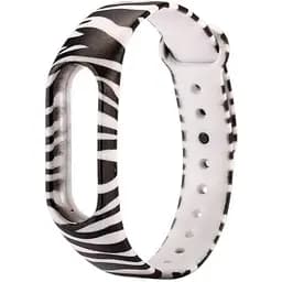 Силиконовый ремешок Primo для фитнес-браслета Xiaomi Mi Band 2 Zebra