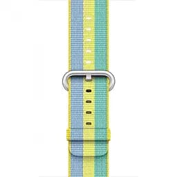 Ремінець Creasted для годинника Apple Watch 42 мм 44 мм нейлоновий з пряжкою, Blue-yellow-green - мініатюра 3