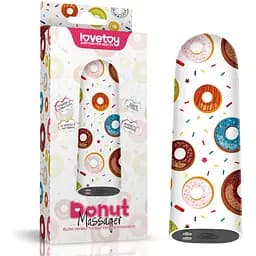 Вибратор для клитора Lovetoy Donut Massager 8.5 см (белый)