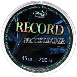 Шоклідер Katran Record Braided Shock-Leader 80m (dark green) 0.40mm 60lb