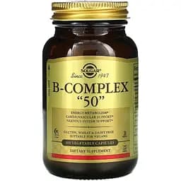 Вітаміни Solgar B-Complex "50" 100 вегетаріанських капсул