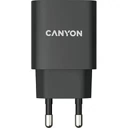 Зарядний пристрій Canyon USB-C:PD 20W Black - мініатюра 2