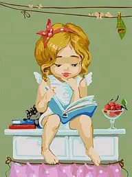 Набор для росписи по номерам Любимая книга, 30x40 см, КНО2396